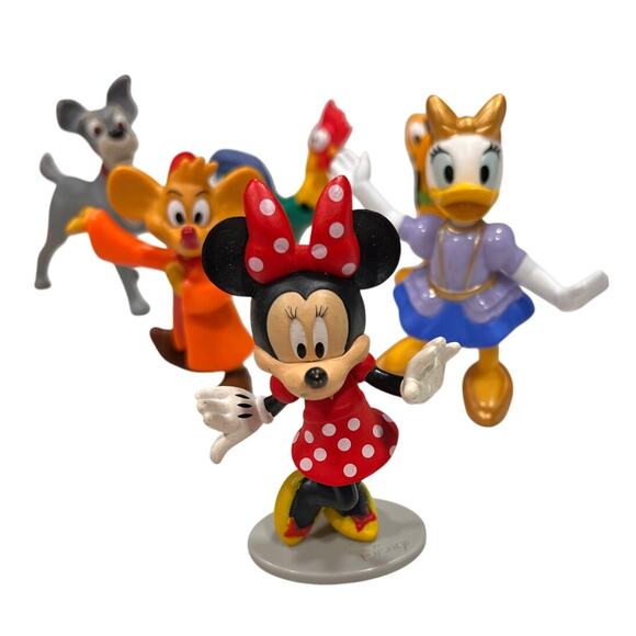 Disney Figurine Lot Mickey Minnie Pluto Daisy PVC Cake Topper Figures - Picture 3 of 15